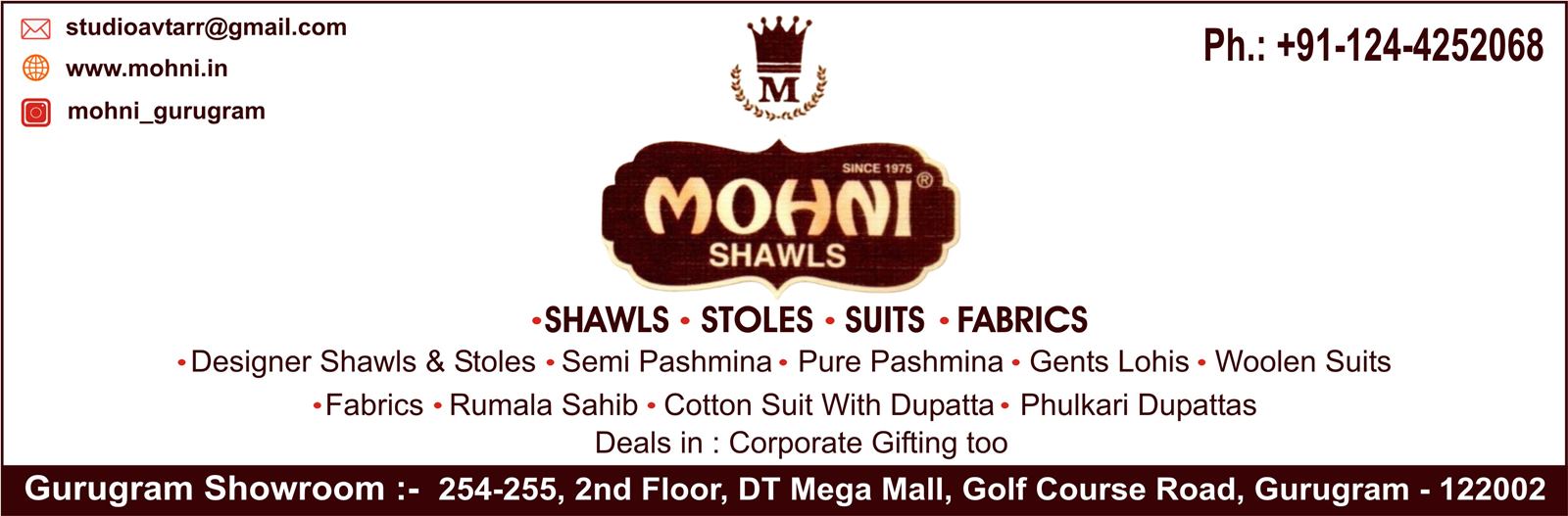 MOHNI SHAWLS (Regd.)